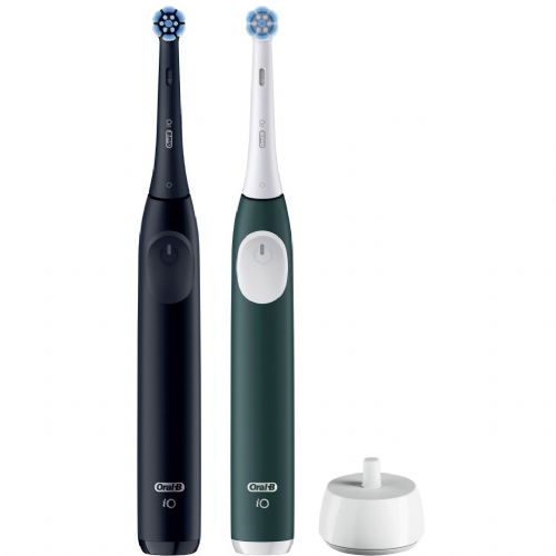 Zobna ščetka Oral-B iO Series 2 Night Black/ Forest Green z 2 ročnima palčkoma