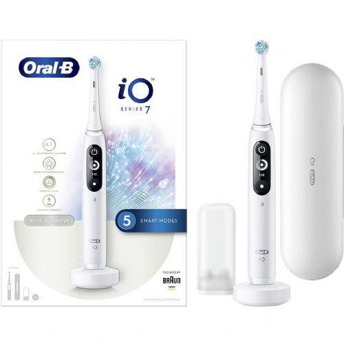 Električna zobna ščetka Oral-B iO Series 7N JAS22 *Beli alabaster*