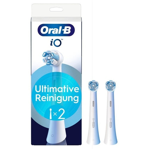 Paket dveh zobnih ščetk Oral-B iO Ultimate Clean,  (bele, vrhunsko odstranjevanje zobnih oblog)