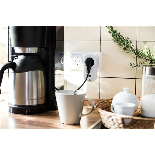 Pametna vtičnica Brennenstuhl Comfort-Line CE1 4001, brezžična, notranja uporaba, doseg 25 m, preklopna zmogljivost 1000 W, komplet 4 kosi