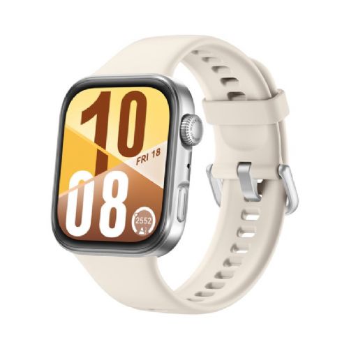 Pametna ura Huawei Watch Fit 4 (Seiya-B19F) (srebrna, bel fluoroelastomerni pašček)