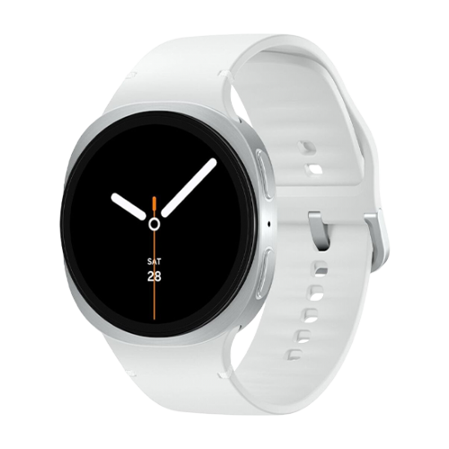 Pametna ura Samsung Galaxy Watch8 (srebrna, 44 mm, LTE, športni pašček M/L)