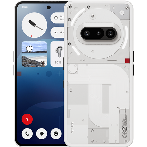 Pametni telefon Nothing Phone (3a) 128GB, Android 15, 8 GB; bela