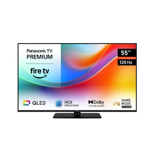 Panasonic QLED TV-55W85BEZ, 139 cm (55"), 4K Ultra HD (3.840 x 2.160), Fire TV, 120 Hz, Dolby Vision