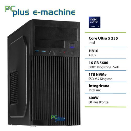 PCPLUS e-machine Core Ultra 5 235 16GB 1TB stolno računalo