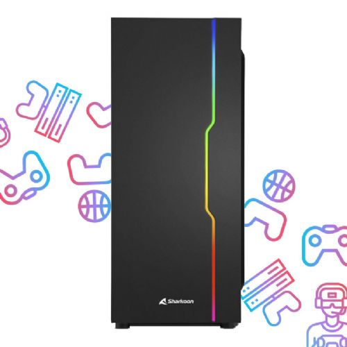 PCPLUS Gamer Ryzen 5 5600G 8GB 512GB SSD RTX 3050 8GB Windows 11 Home RGB gaming namizni računalnik