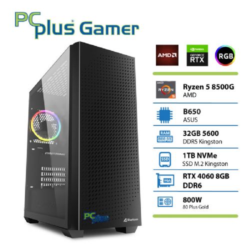 Osebni računalnik PCPLUS Gamer R5-8500G/32GB/SSD 1TB NVMe/RTX 4060/BrezOS