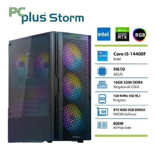 PCPLUS Storm i5-14400F/16GB/SSD 1TB NVMe/RTX 4060/Bez OS-a 174146156