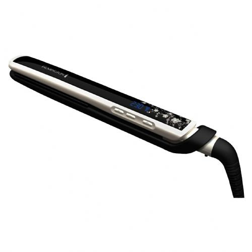Likalnik za lase Remington Pearl S9500 keramična prevleka s pravimi biseri, LCD zaslon, temperatura do 235 °C, hitro segrevanje, 3 m kabel
