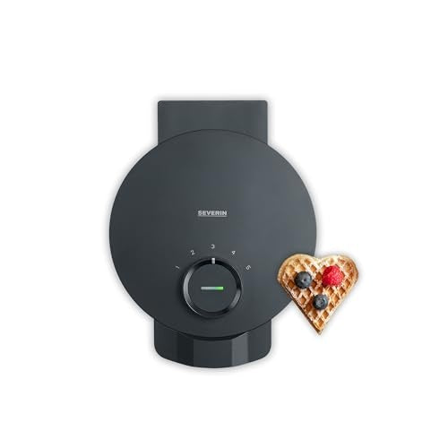 Pekač za vaflje Maker Severin Black Line WA2116 (črn, 1000 W)