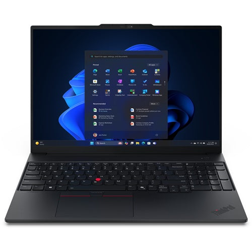 Prenosnik Lenovo ThinkPad E16 AMD G3 (21ST0046GE) AMD Ryzen 5 220, AMD Radeon 740M, 40,6cm (16"), 1920 x 1200, 16 GB DDR5, SSD 512 GB NVMe, Windows 11 Pro, črna