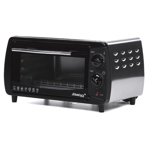 Prostostoječa pečica Steba KB 9.2 800 W, 9 l, dvojna steklena vrata, nastavitev temperature 100–250°C