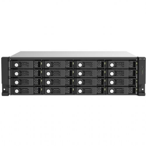 Razširitveno ohišje QNAP TL-R1620SEP-RP s 16 režami za 3U rackmount SAS 12 Gbps JBOD z razširitvenim modulom SAS 12 Gbps in diski SAS/SATA 6 Gbps