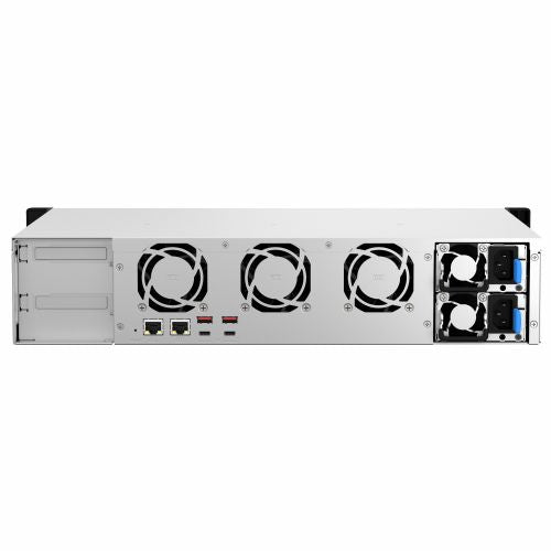 NAS sistem Qnap TS-873AeU-RP 8 ležišč SATA 6Gb/s, 2,5 GBe, polgloboko ohišje, tiho delovanje, oddaljeno upravljanje