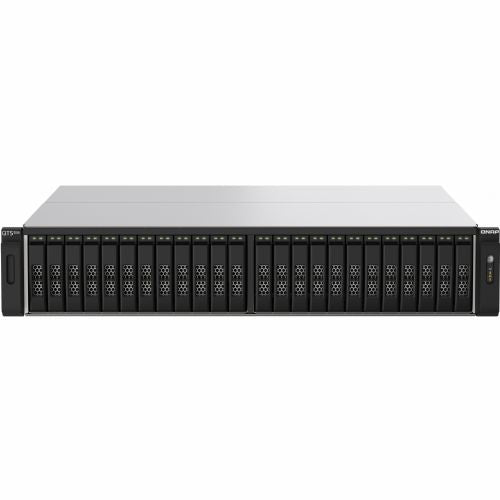 QNAP TS-h2490FU-7232P-64G 24-Bay all-flash NAS AMD EPYC 7232P NVMe Gen3x4 64GB RAM 2x2.5GbE LAN 2x25GbE SFP28