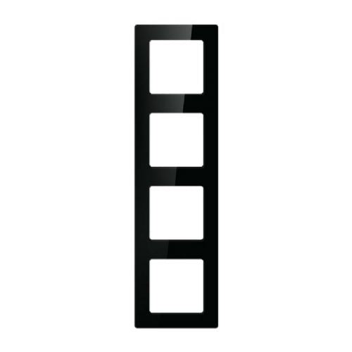 Štiridelna vtičnica Avatto N-TS10-Frame-B4 (črna)