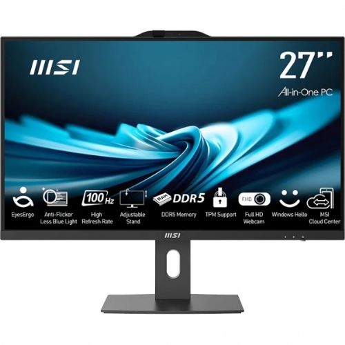 All In One računalnik MSI PRO AP272P 14M i5 16GB 512GB SSD 27" FHD IPS 100Hz Win 11 Pro črn