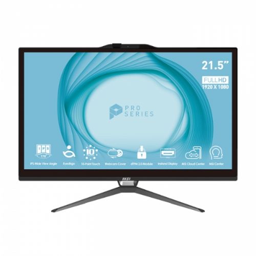Računalnik MSI PRO AP222T 13M-091XEU i5 / 8GB / 256GB SSD / 21.5" FHD / NoOS / črn