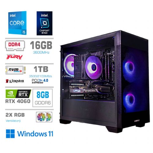 Računalnik PCX Exton i5 14400/16GB/1TB/RTX4060/RGB/W11H PCX-GS7X-616184