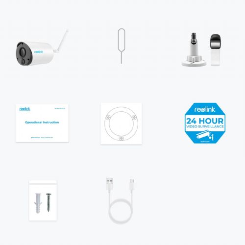 Reolink IP Kamera Argus serija B320 3MP, Zunanja, Baterijska, dvosmerni zvok BWB2K07