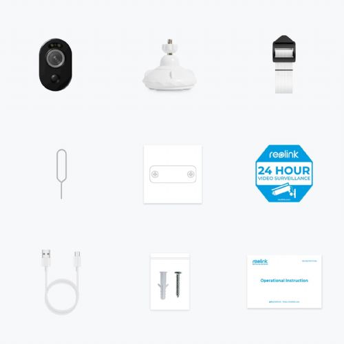 Kamera Reolink IP Argus serija B350, 4K, zunanja, baterijska, barvni nočni vid (BWC4K01)