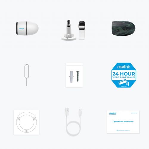 Reolink IP Kamera GO serija G330 4MP, Zunanja, Baterijska, 4G LTE podpora B4GB2K01