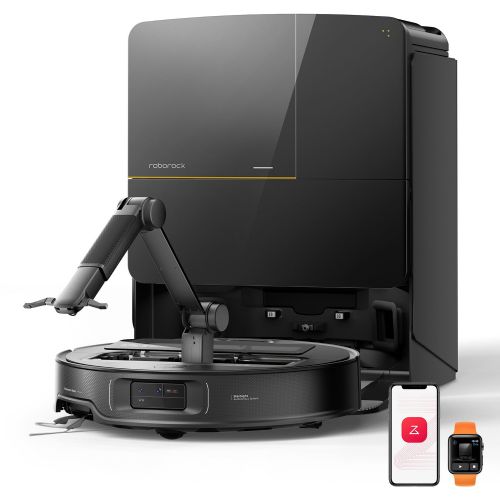 Robotski sesalnik Roborock Saros Z70 črn, mokro brisanje, D-ToF lidar navigacija, 22000 Pa sesalna moč, 6400 mAh baterija