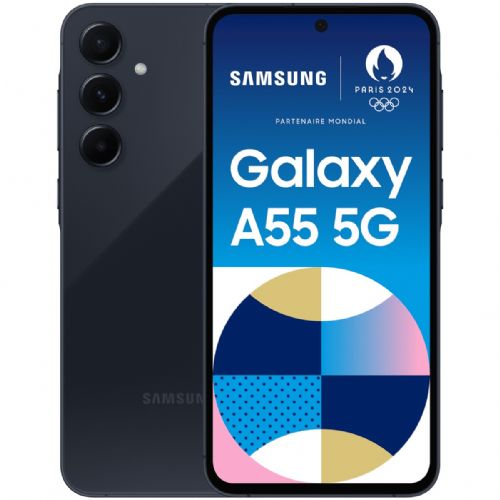 Samsung Galaxy A55 pametni telefon, 128 GB, 8 GB RAM, EE, 5G, EU, crni