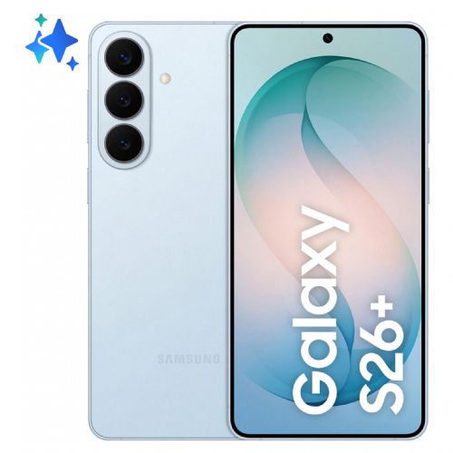 Pametni telefon Samsung Galaxy S26+ 256GB nebeško moder, 17 cm (6,7") Dynamic AMOLED 2X, Android 16, 50MP trojna kamera, 5G
