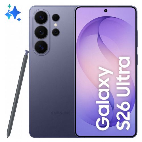 Pametni telefon Samsung Galaxy S26 Ultra 256 GB kobaltno vijoličen, 17,5 cm (6,9") AMOLED 120Hz zaslon, 200 MP štirikamera, Snapdragon 8 Gen 5, Android 16, IP68