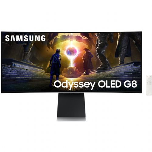 Monitor Samsung G85SD 86,4 cm (34"), 3440 x 1440 (WQHD), OLED, 250 cd/m2, 0,03 ms, 175 Hz, HDMI, DP