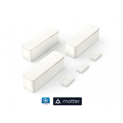 Senzor za odpiranje/zapiranje vrat Bosch Smarthome II [+M] (bel, paket 3 kosov)