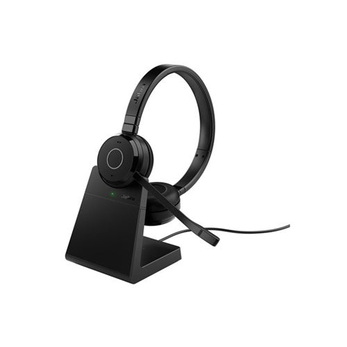 Jabra Evolve 65 TE USB-A MS stereo slušalice, USB-A, Bluetooth, MS, s punjačem, crne