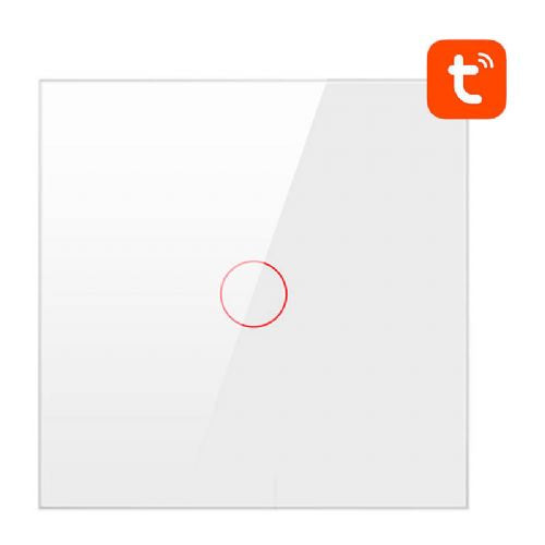 WiFi pametni prekidač za svjetlo Avatto TS02-EU-W1 1-smjerni TUYA (bijeli)