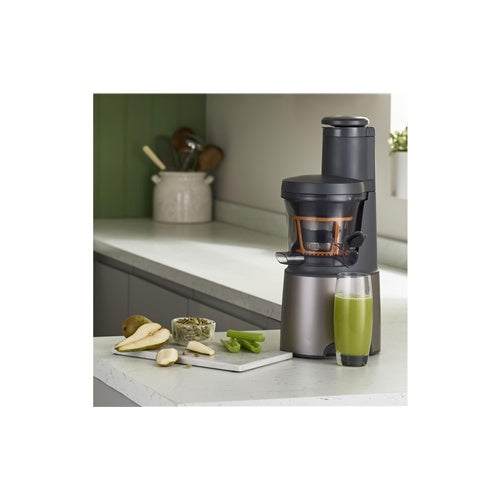 Sokovnik Kenwood PureJuice XL JMP85.000SI srebrn, 230 W, posoda za sok 0,6 l, širok polnilni žleb, sistem proti kapljanju