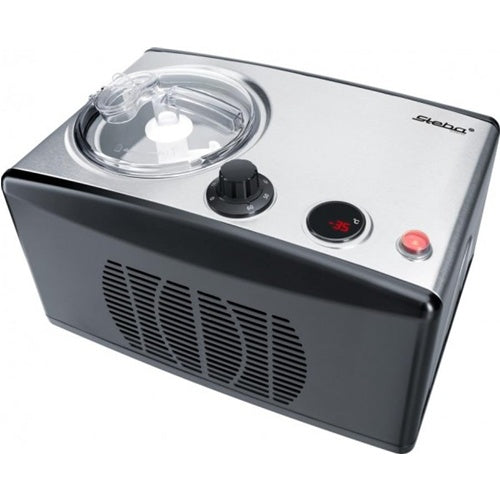 Steba aparat za sladoled IC 150 (nerđajući čelik/crni, za 1500 ml sladoleda, kompresor 150 W)