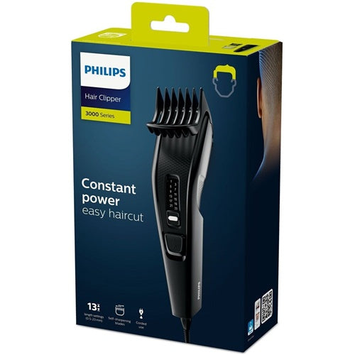 Strižnik las Philips HC3510/15 Hairclipper series 3000, nastavljiva dolžina, omrežno napajanje, črn