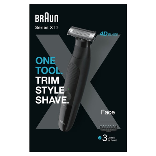 Strižnik za obraz in brado Braun Series X XT3100 (črn)