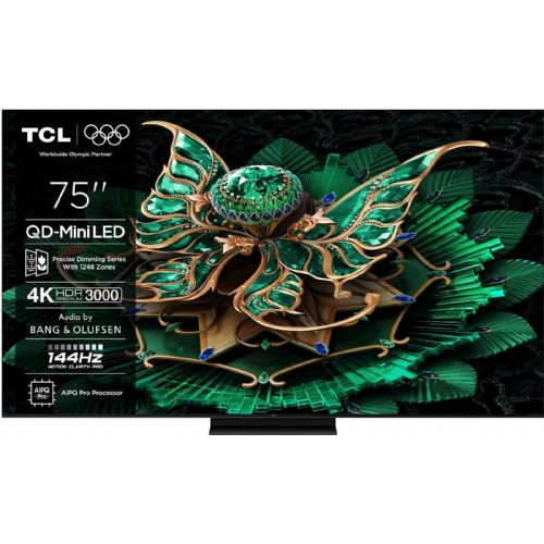 Televizor TCL 75C71K 190 cm (75''), 4K QD-Mini LED HDR PREMIUM, Google TV, 144Hz, Ozvočeno z Bang & Olufsen 75C71K