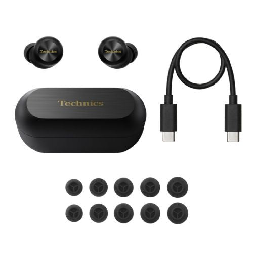 Bežične slušalice Technics ANC EAH-AZ100E-K, USB-C, Bluetooth