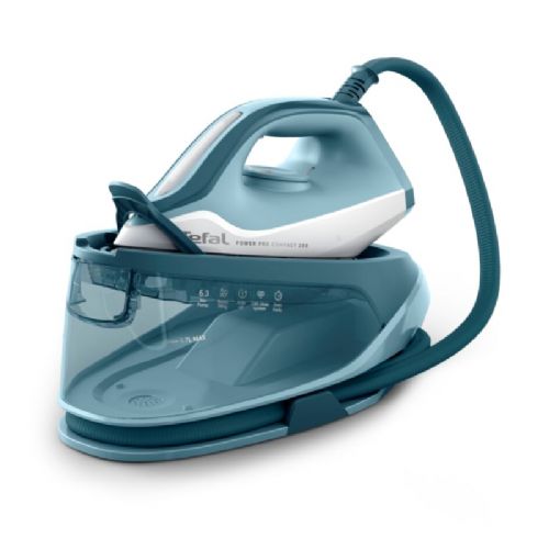 Parna postaja Tefal Power Pro Compact 200 SV6212E0, 2400 W, 6,3 bar, modre in bele barve