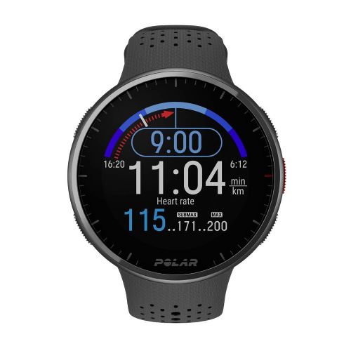 Tekaška ura Polar Pacer PRO M/L, GPS, 45 mm, 5ATM, črna/siva