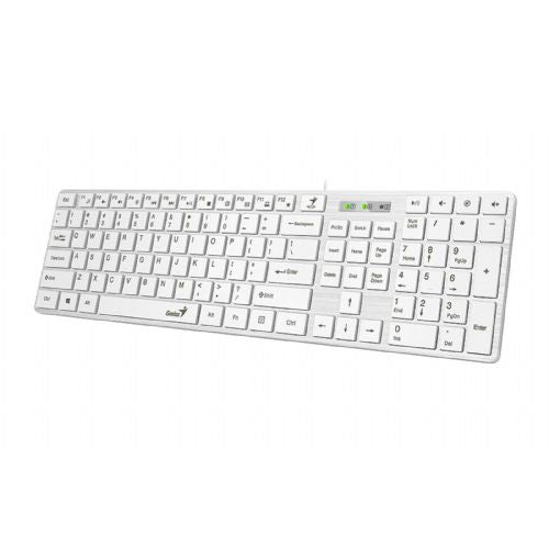 Tipkovnica Genius Slimstar 126 USB bela 31310017414