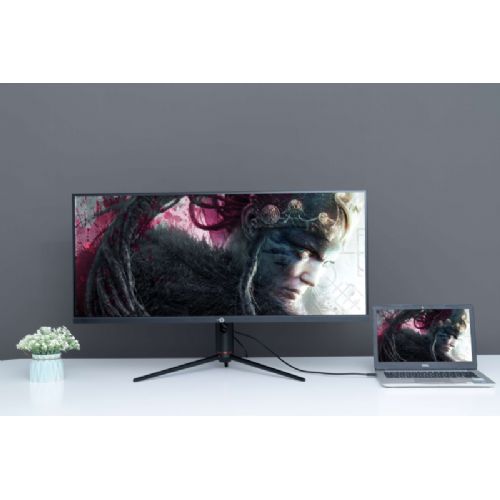 Monitor Titan Army P40UG, 101,6 cm (40"), UWQHD IPS, 144 Hz, HDR400, USB-C, črne barve