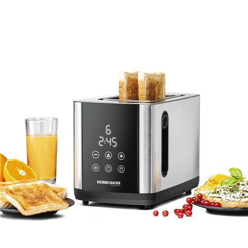 Toster Rommelsbacher Sunny TO 850, 800W, za 2 kriške tosta, nehrđajući čelik/crni