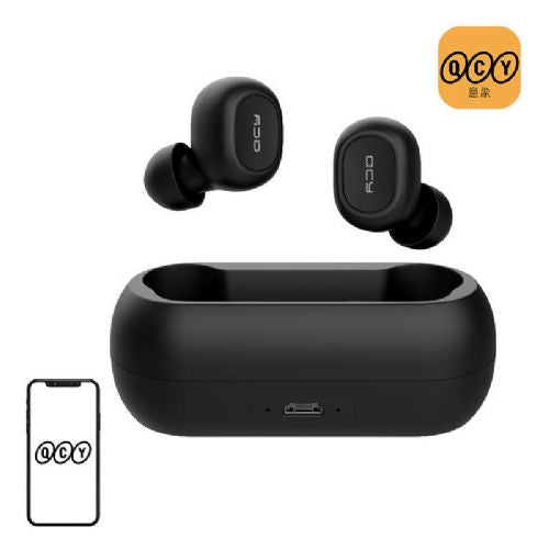 Brezžične slušalke TWS QCY T1C Bluetooth V5.0 (črne)