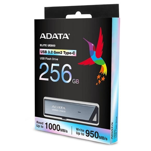 USB  Adata UE800 256 GB aluminij, USB-C 3.2, hitrost do 1000 MB/s