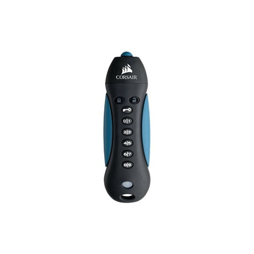 USB Corsair Flash Padlock 3 256GB, USB-A 3.2, modra/črna