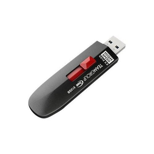USB ključ Team Group C212 512 GB, USB-A 3.2,črna/rdeča