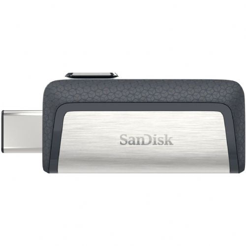 USB 256GB SanDisk Ultra dvojni USB-A/USB-C, hitrost branja 150 MB/s, drsnik